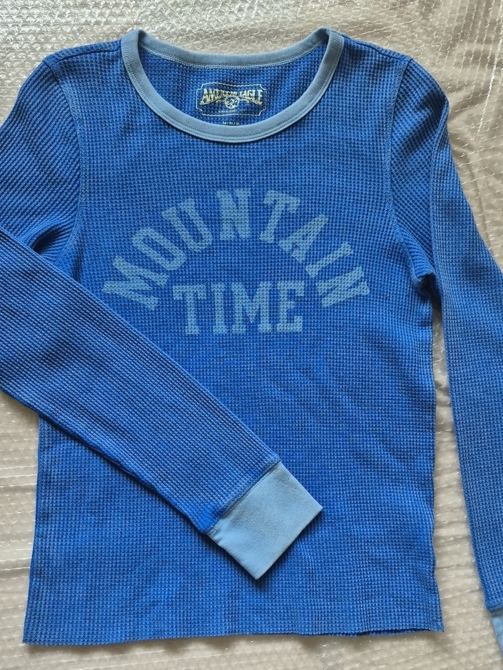 American Eagle Graphic Waffle Layering Tee,